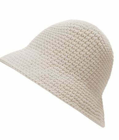 crochet bucket hat: Hat Solid Color Warm Crochet Cap