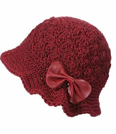 crochet bucket hat: ZLYC Women Winter Crochet Bucket Hat